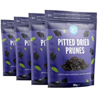 Los mejores  - Marca Amazon - Happy Belly Ciruelas Pasas sin Hueso- 300gr x 4